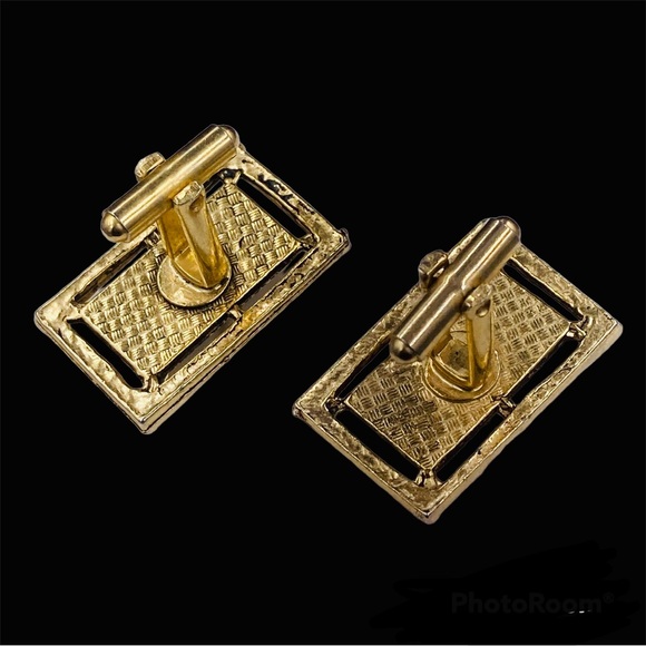 Large Vintage Leaping Trout Cuff Links - Picture 2 of 3